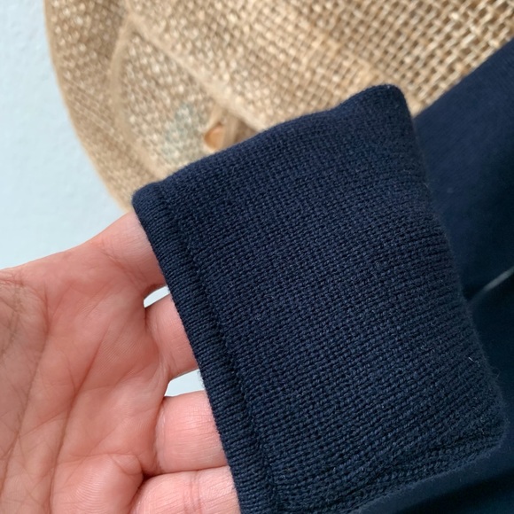 Lauren Ralph Lauren Navy Officers Jacket Cardigan - Picture 3 of 8